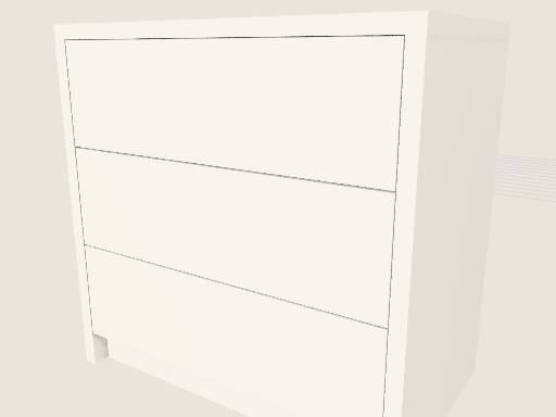 Modern modular handleless dresser — 3D model designed in Prompt2CAD
