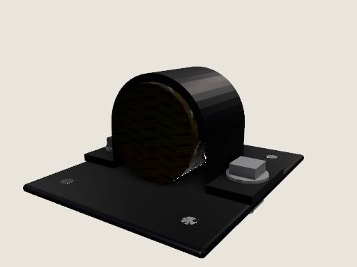 Two-piece pipe saddle clamp — 3D model designed in Prompt2CAD